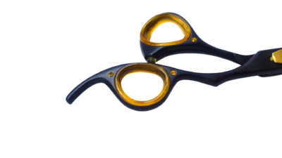 Matte Black Professional Barbers Scissors (Offset handle) - Image 4