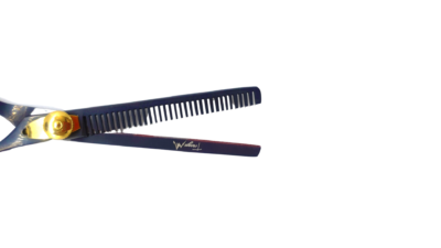 Black Golden Professional Barber Thinning Scissor - Image 3