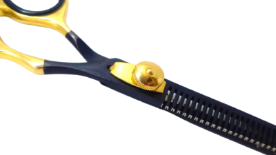 Black Golden Professional Barber Thinning Scissor - Image 4