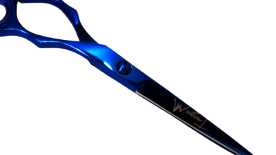 Navy Blue Professional Barber Scissors (Classic handle) Art #2 - Image 4