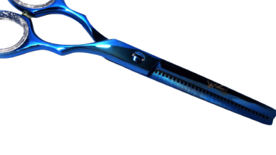 Navy Blue Professional Barber Thinning Scissor - Image 3