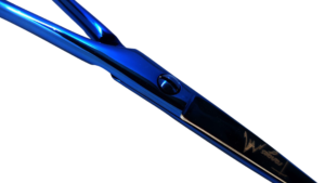 Navy Blue Professional Barber Scissors (Classic handle)