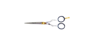 Matte Silver & Gold Professional Barber Scissor (Classic Handle)