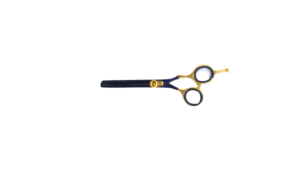 Pair of Black & Gold Professional Barber Scissors