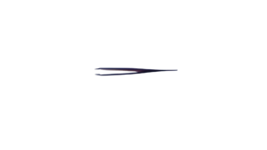 Matte Black Professional Plane Eyebrow Tweezer