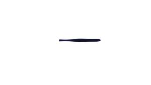 Matte Black Professional Straight Tweezer (with grip)