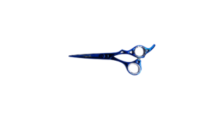 Navy Blue Professional Barber Scissors (Offset handle)